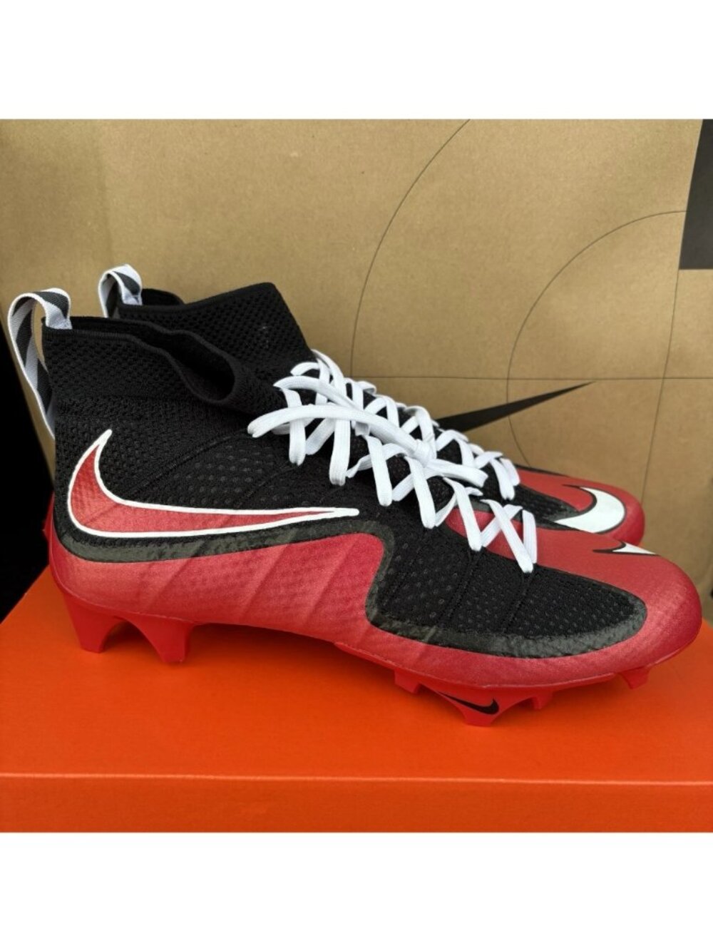 NEW Nike Vapor Edge 360 Untouchable Mid Black Red II8292-001 Men’s Size 9.5